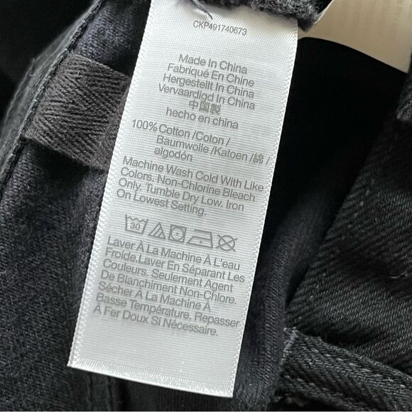 Alexa Chung X Madewell High Rise Straight Jeans Black Outridge Wash Size 26 NWT - Picture 8 of 10